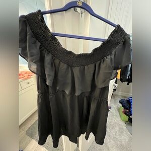 Torrid Black off the shoulder blouse